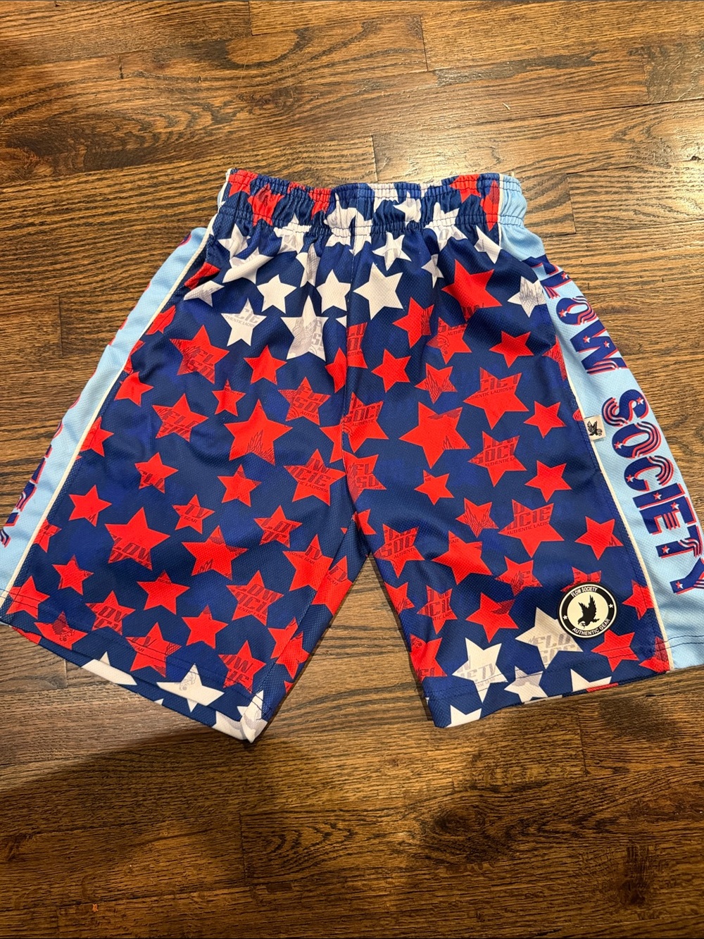 Kids Flow Society Red & Blue Star Athletic Shorts